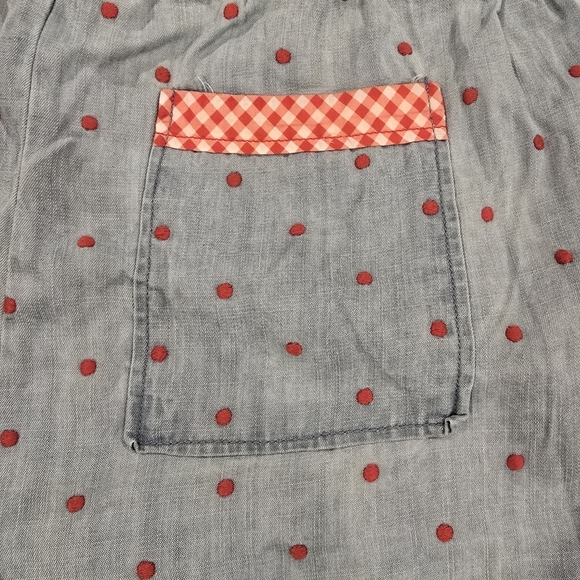 New Matilda Jane Enchanted Garden Cameron Chambray Dobby Tassle Tie Shorts Small - Picture 5 of 12